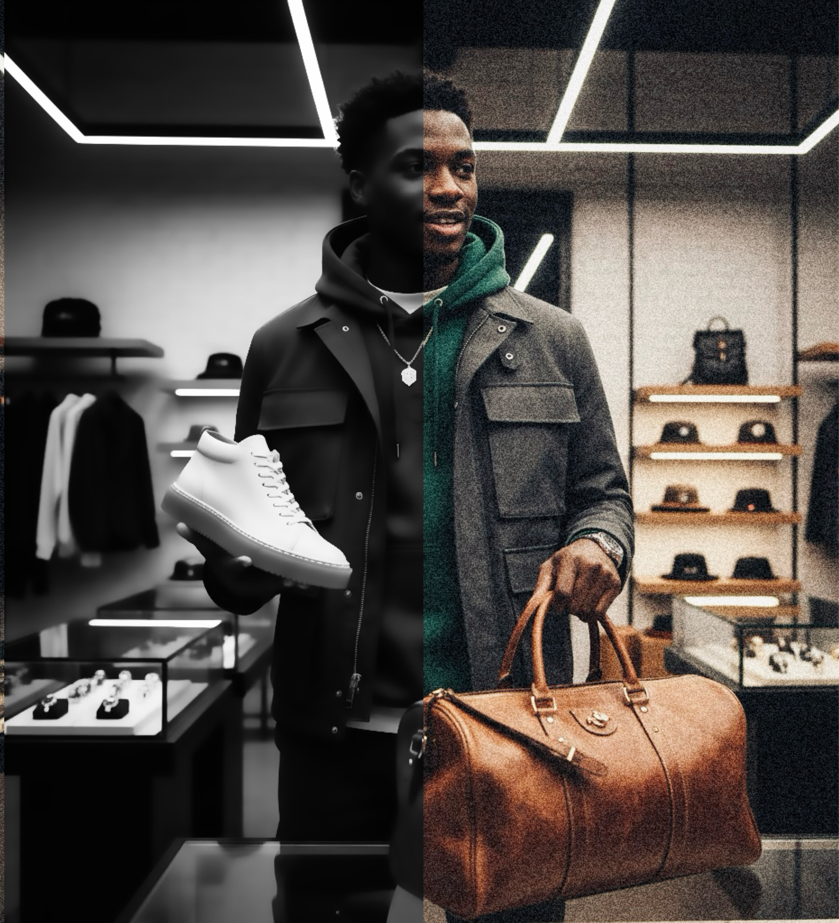 Style affirmé — Des collections modernes et audacieuses, toujours dans l’air du temps.